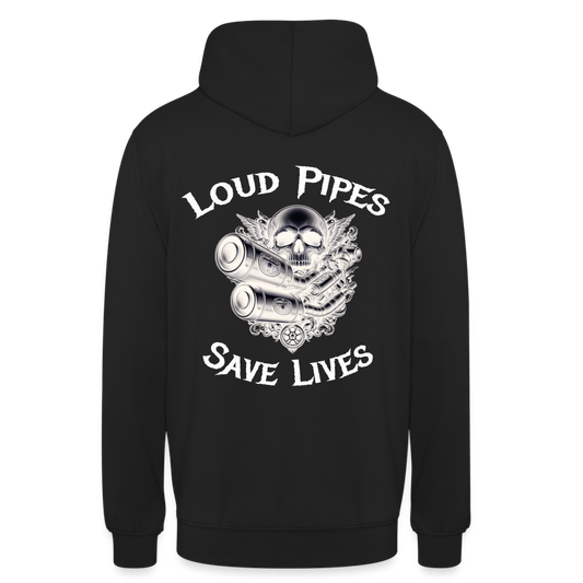 Loud Pipes Hoodie Unisex - Schwarz